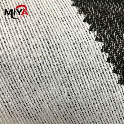 Het witte Geweven Smeltbare Interlining van 150gsm Polyester